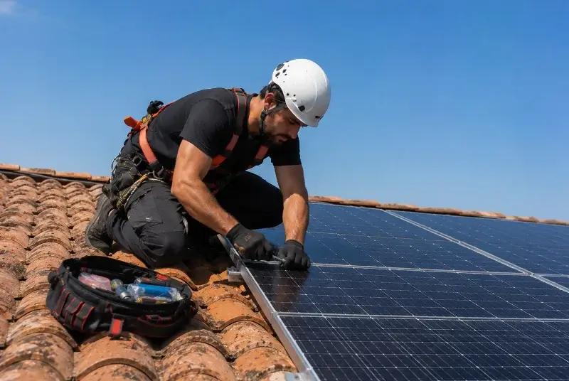 Maintenance et monitoring de panneaux solaires à Éguilles