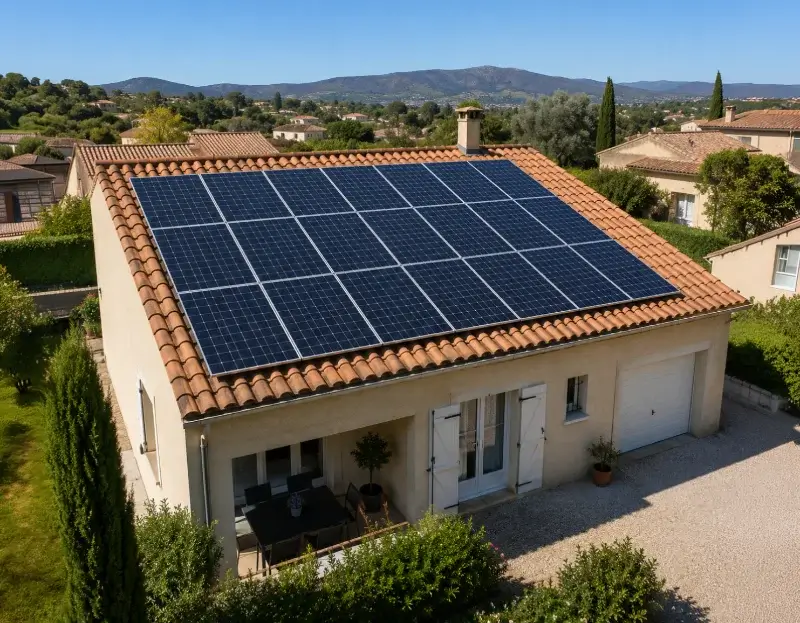 Prime à l'autoconsommation panneaux solaires Éguilles — aide financière de l'État